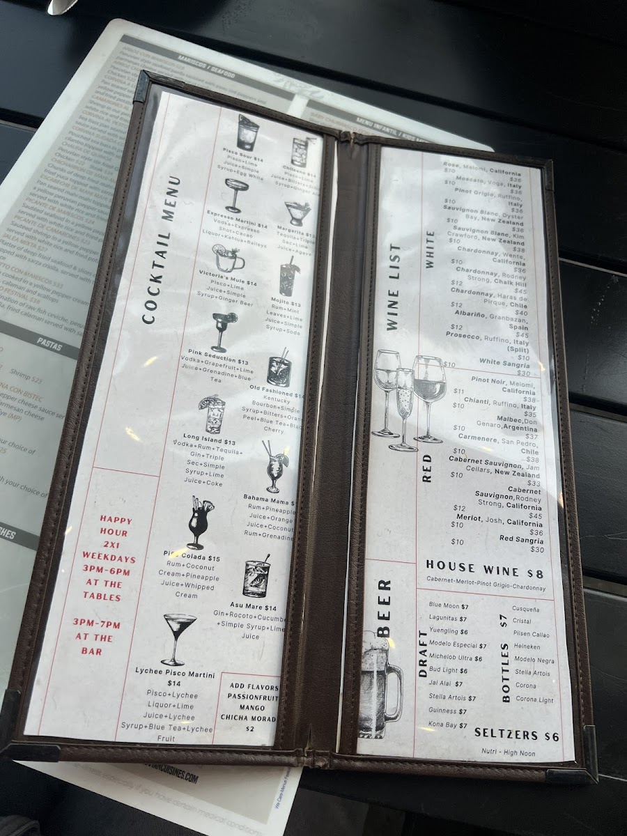 Victoria's Peruvian Pisco Lounge Menu-10