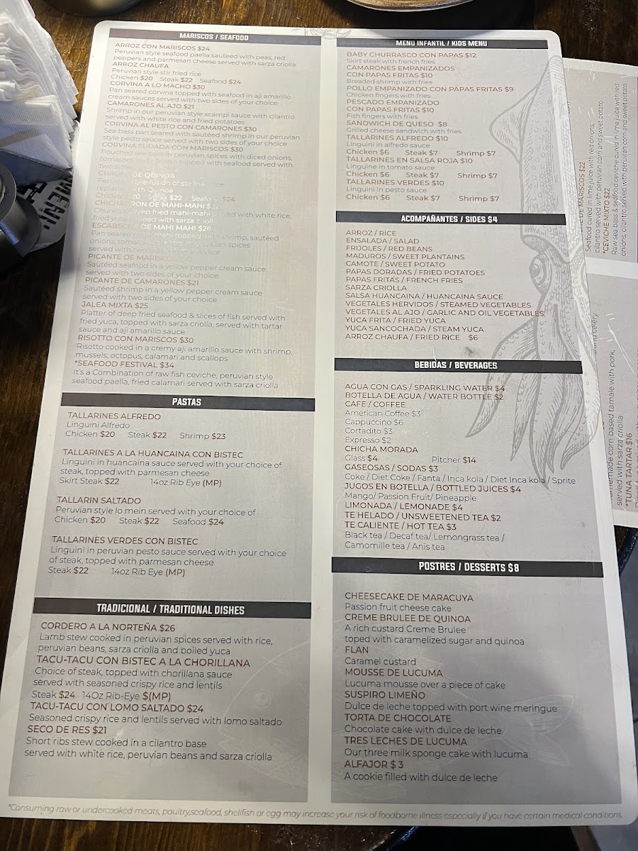 Victoria's Peruvian Pisco Lounge Menu-2