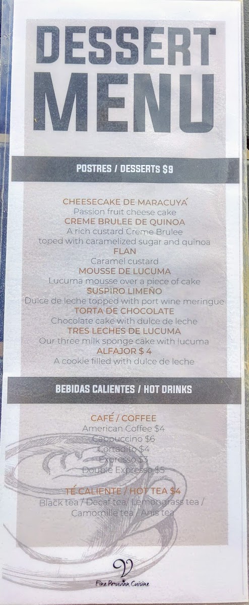 Victoria's Peruvian Pisco Lounge Menu-5