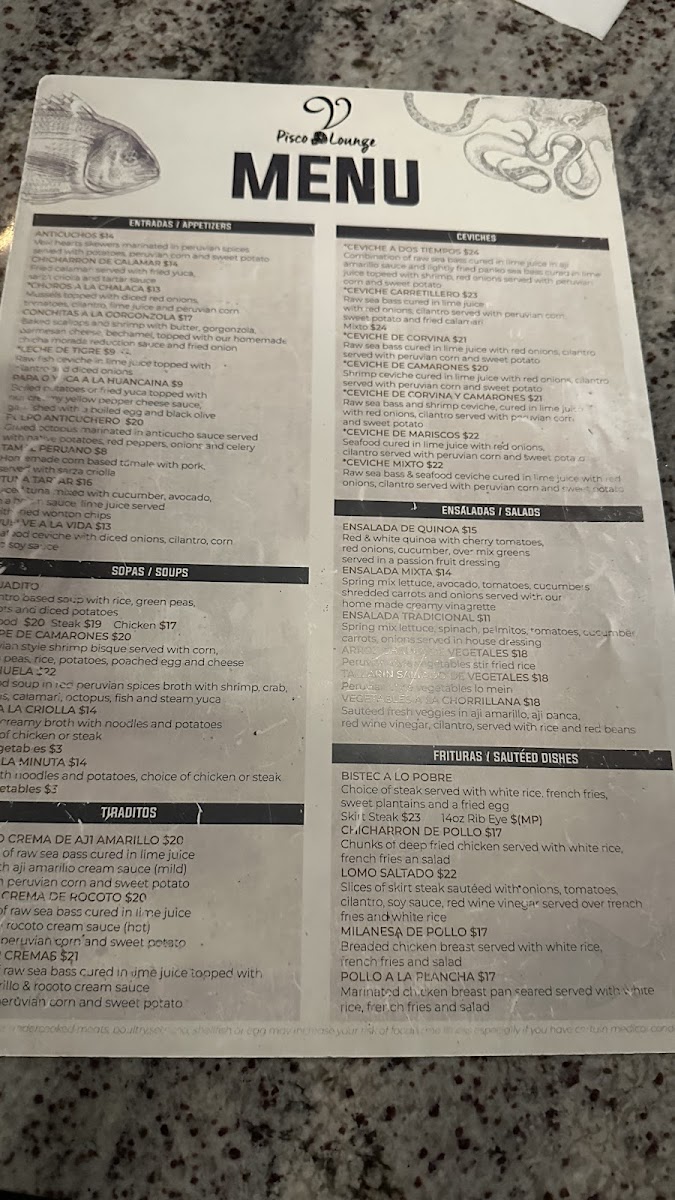Victoria's Peruvian Pisco Lounge Menu-7